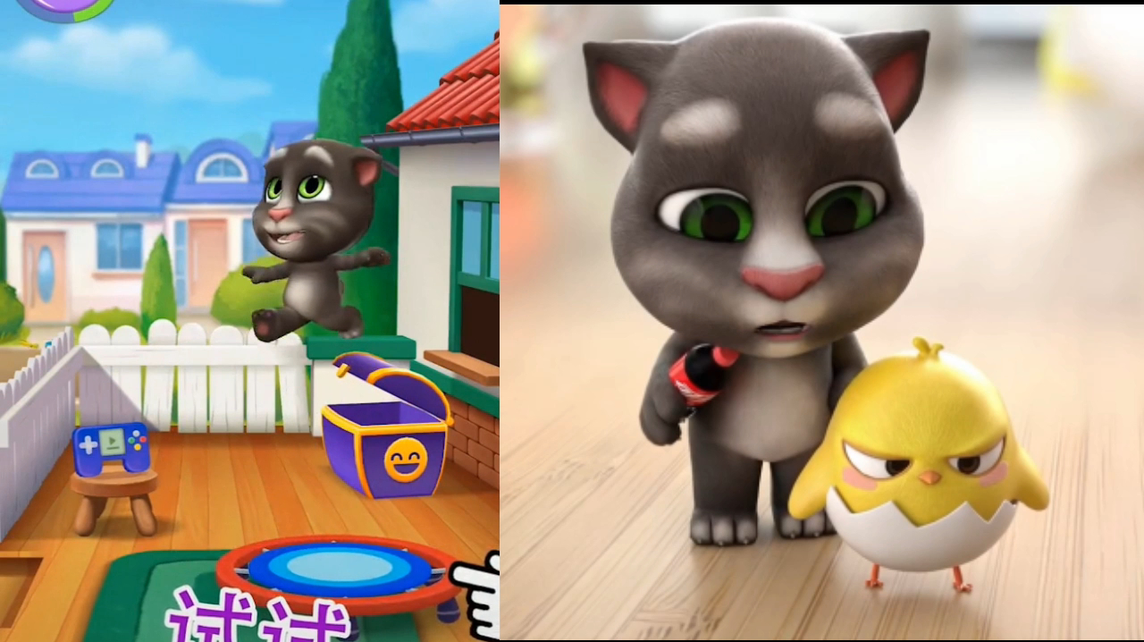 小汤姆猫搞笑动画:这只小汤姆太萌太可爱,好好玩萌化了