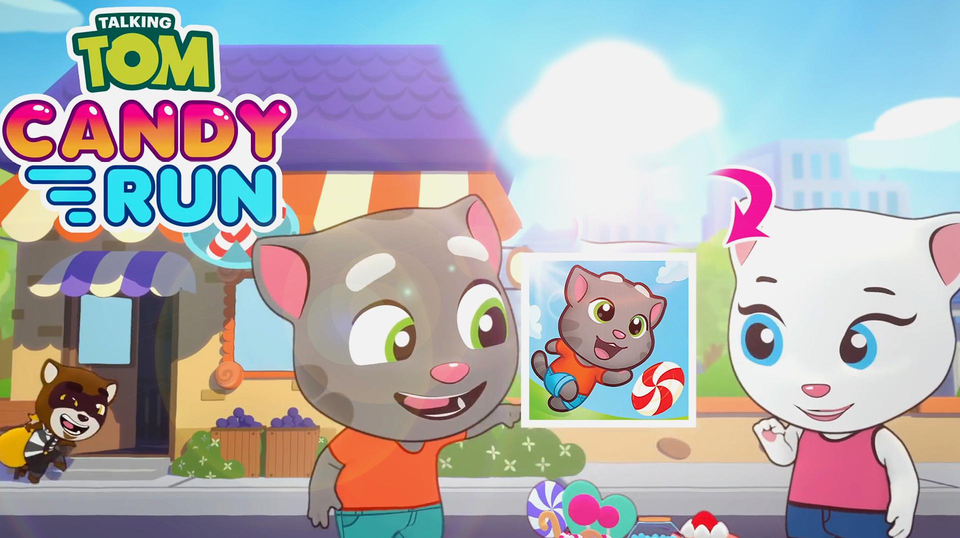 [图]汤姆猫糖果跑酷 Talking Tom Candy Run 8天 游戏演练 手游酷玩