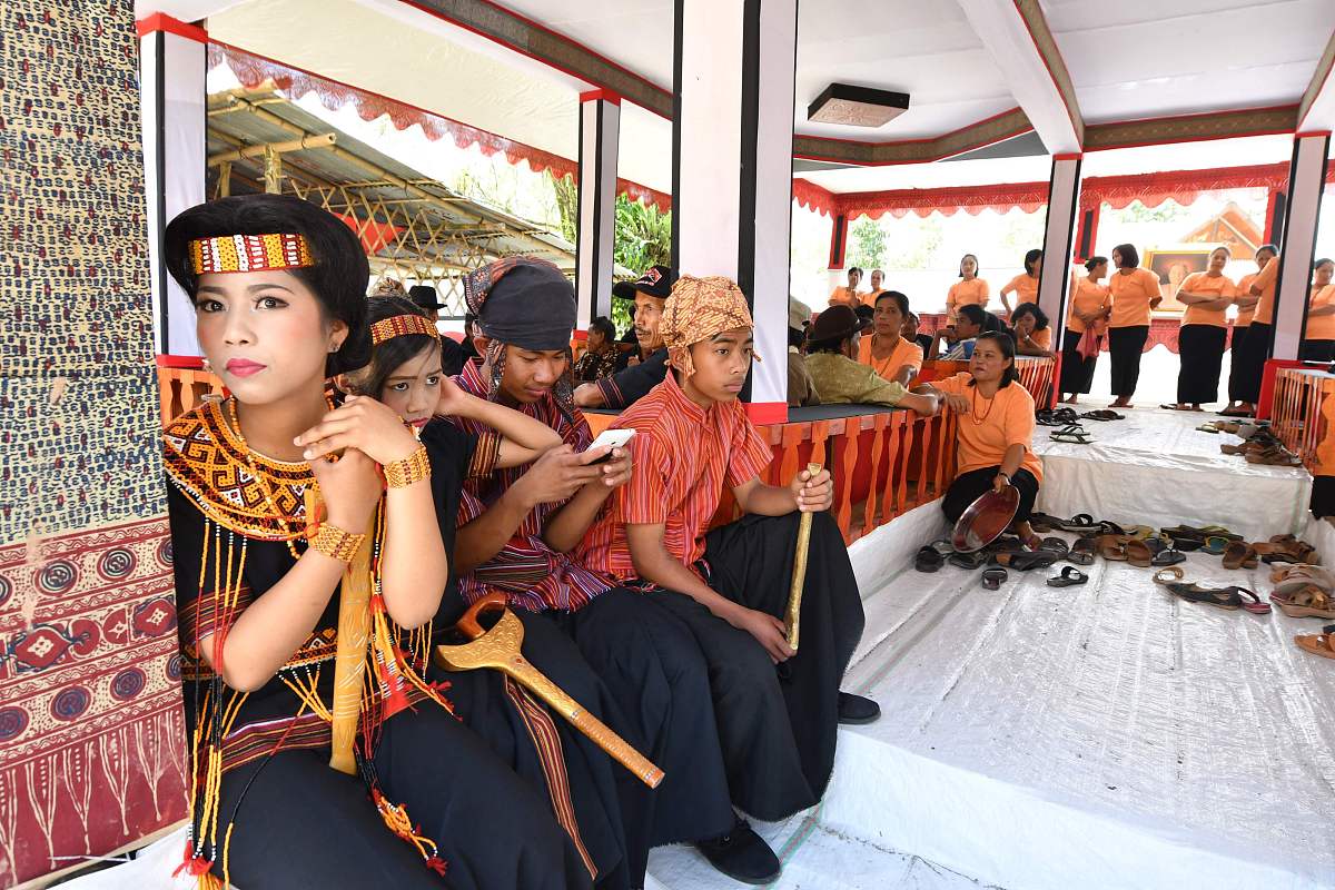 当地时间2018年9月12日,印尼南苏拉威西省塔纳托拉惹(tana toraja),表