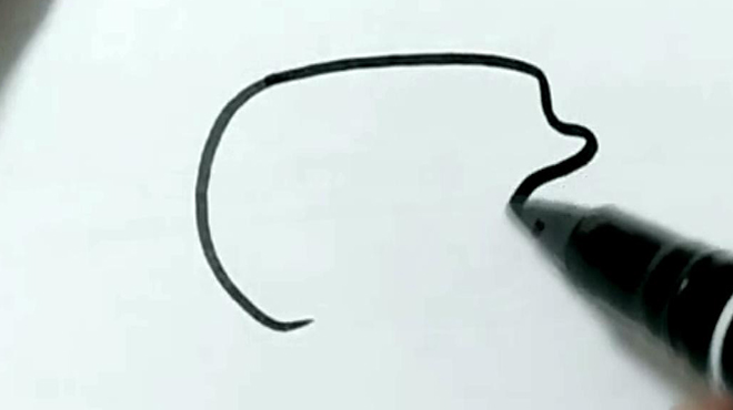 创意简笔画:香喷喷的鸡腿分分钟画好了,快学会教给宝宝呀