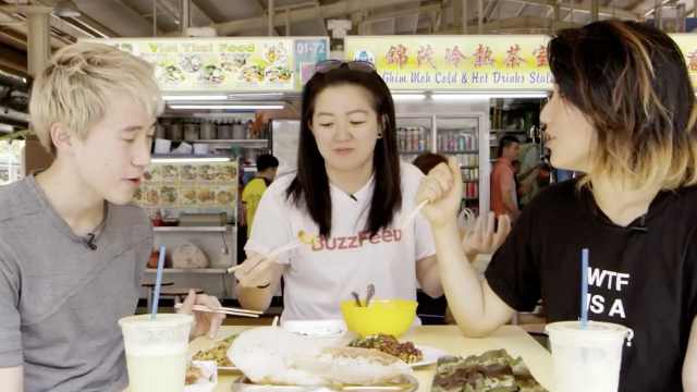 网红逛新加坡市场,早餐繁多吃到撑