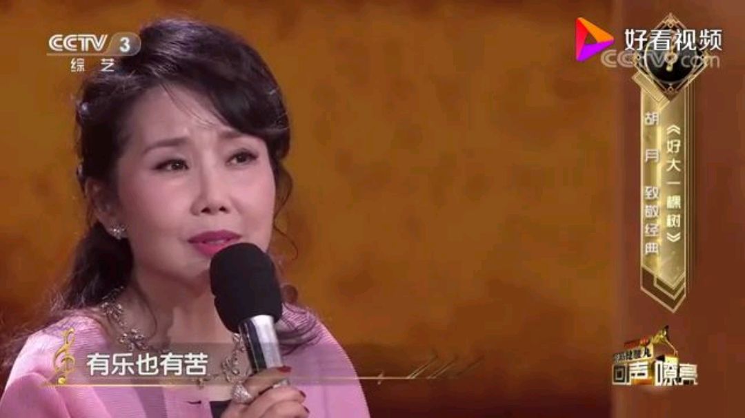 [图]胡月演唱经典歌曲《好大一棵树》歌声太美了