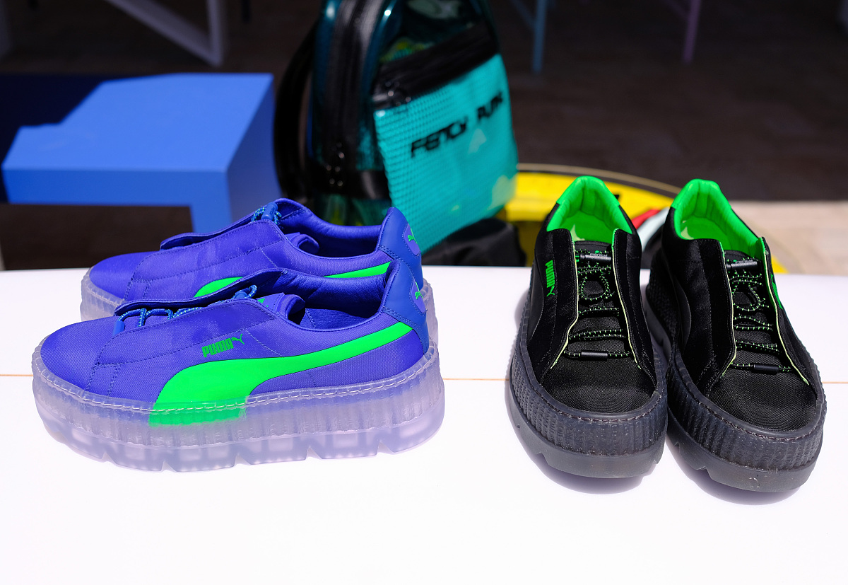 当地时间2018年4月14日,美国加州,明星参加fentyxpuma drippin活动.**