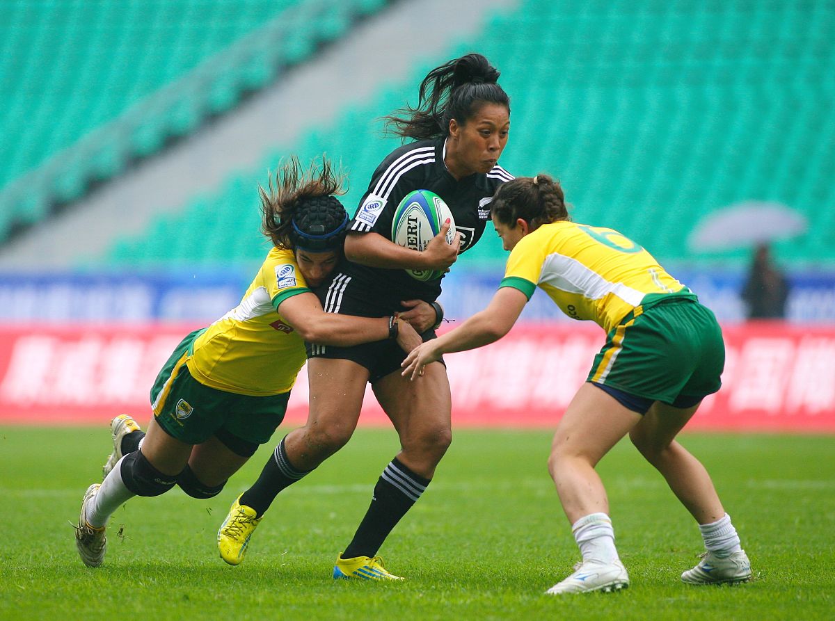 2013年3月30日,广州,2013世界女子七人制橄榄球赛,新西兰29-0巴西.***