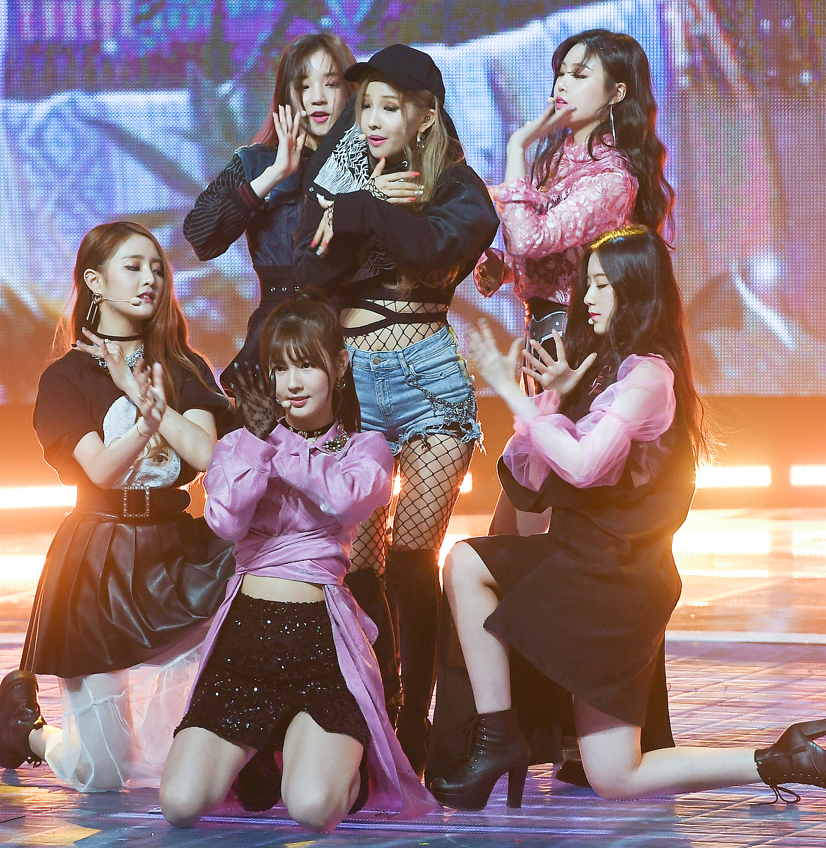 lui performs during the mbc music 'show champion' at the mbc dre