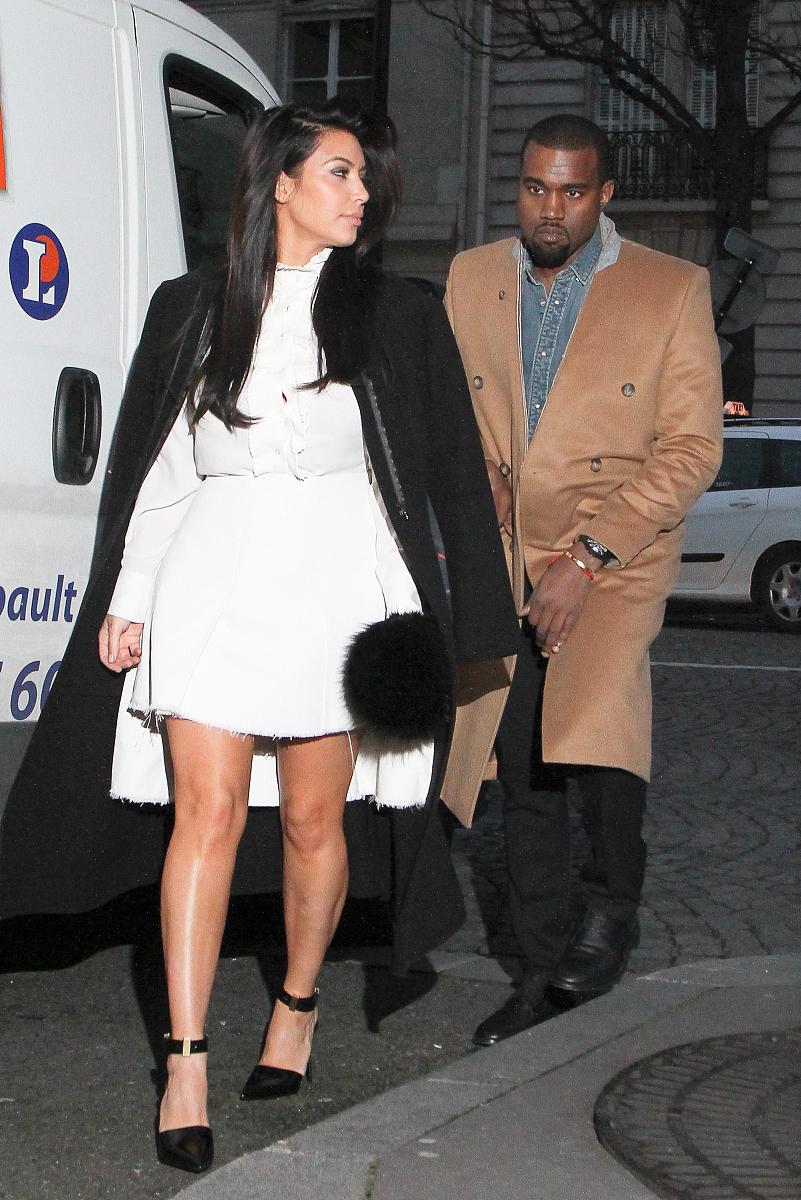 2013年1月12日讯,法国巴黎,当地时间1月11日,金-卡戴珊(kim kardashia