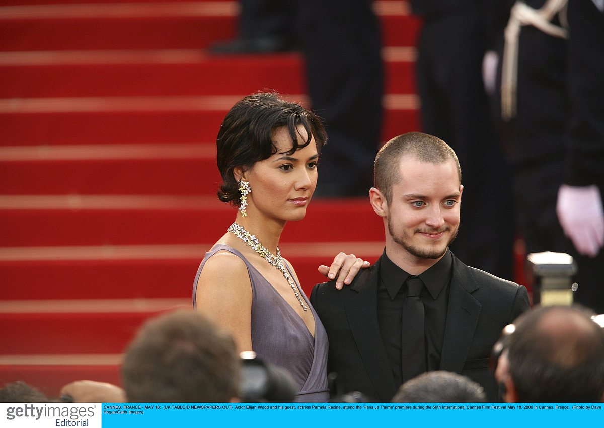 伊利亚·伍德elijah wood,pamela racine    cannes, france - may 18