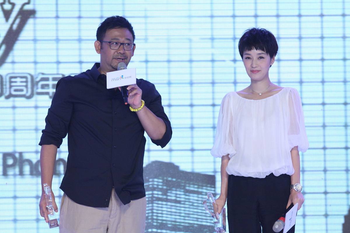 2012年05月22日,北京,明星亮相msn时尚夜活动.姜武 马伊琍+++_+++时尚