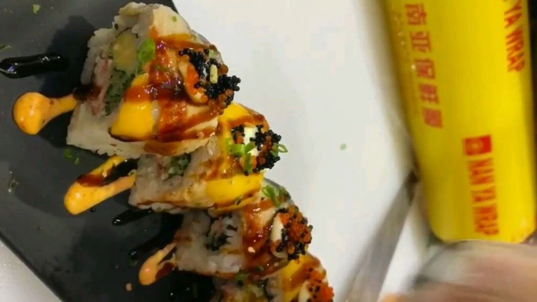 芒果鳗鱼寿司做法!