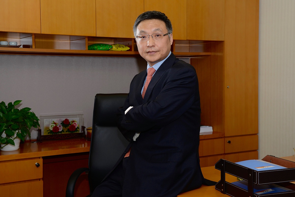 ***_***2015年12月08日,北京,中银富登董事长王晓明接受记者采访.