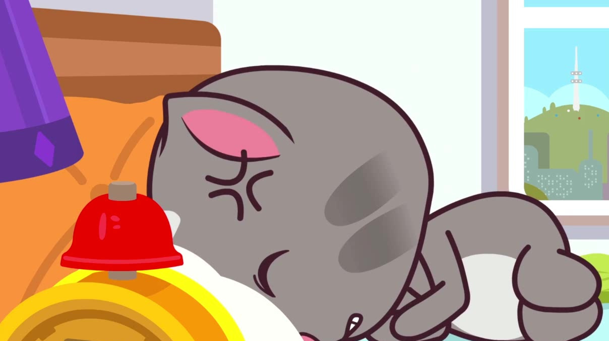 汤姆猫迷你家族:汤姆给自己定制完美的计划一看哑铃,装样子了?
