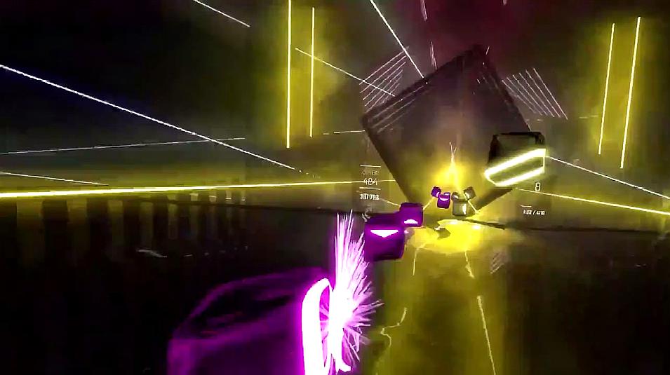 [图]beatsaber:超带感的VR音乐游戏,这也太炫酷了吧!