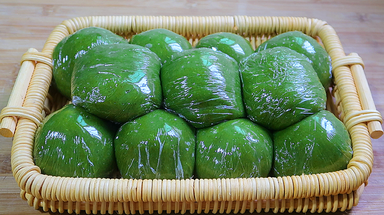 教你青团新做法，馅料丰富，做法配方毫无保留，比买的好吃