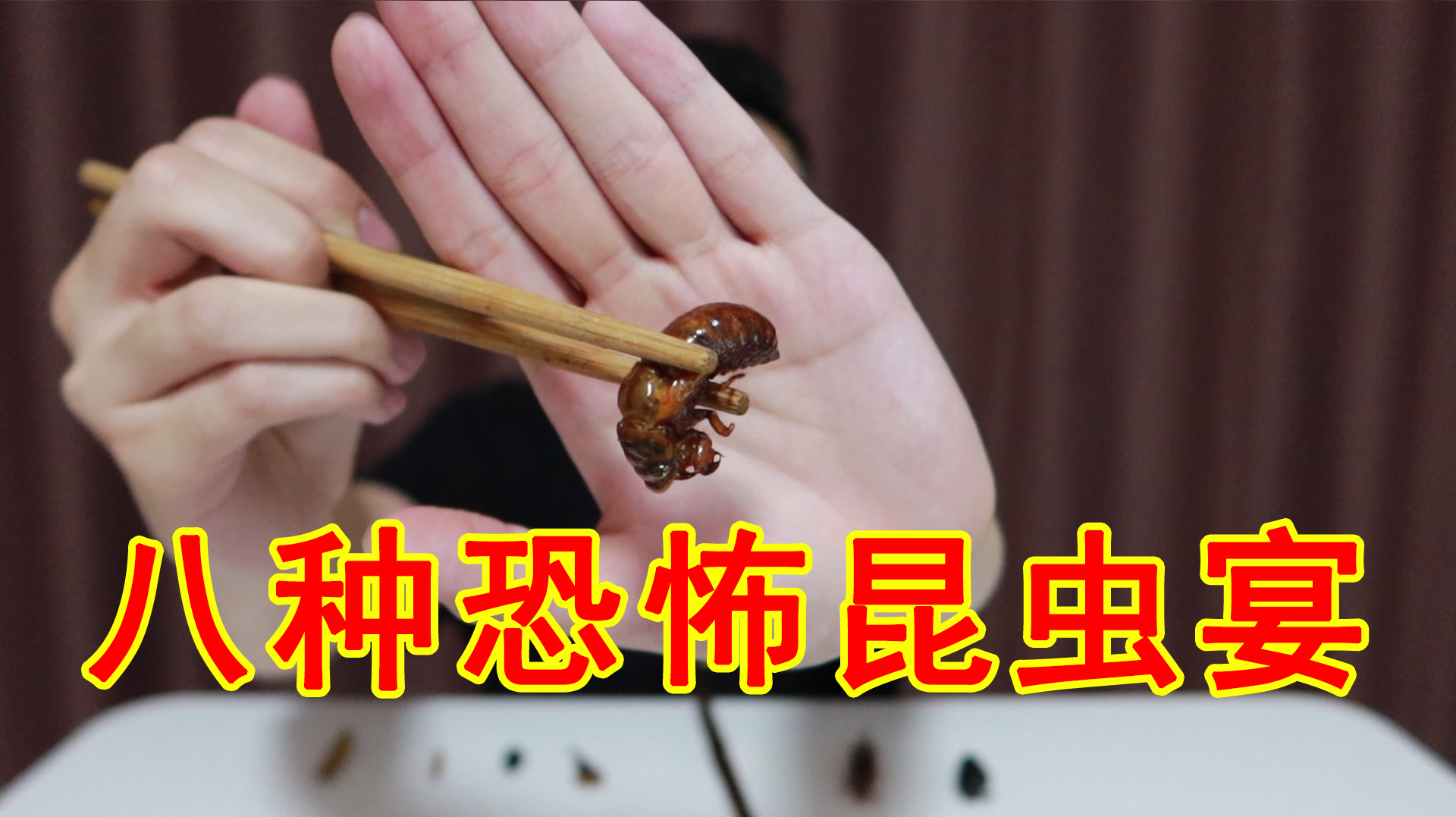 一次性吃掉8种油炸昆虫!你猜哪种最好吃?