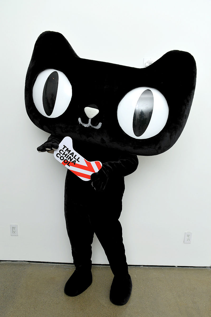 new york, new york - september 04: tmall china cool cat seen bac