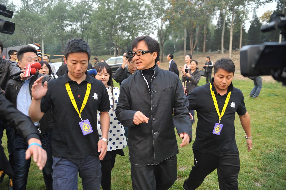 2014年10月23日,北京,成龙亮相电影《绝地逃亡》发布会.成龙