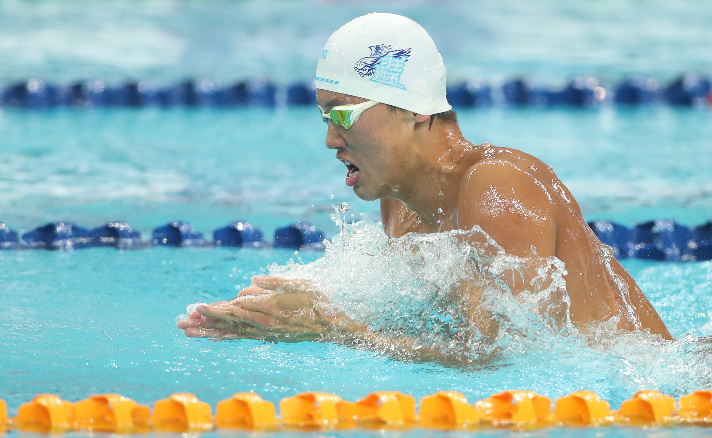 游泳--短池世界杯北京站:汪顺获男子200米混合泳冠军