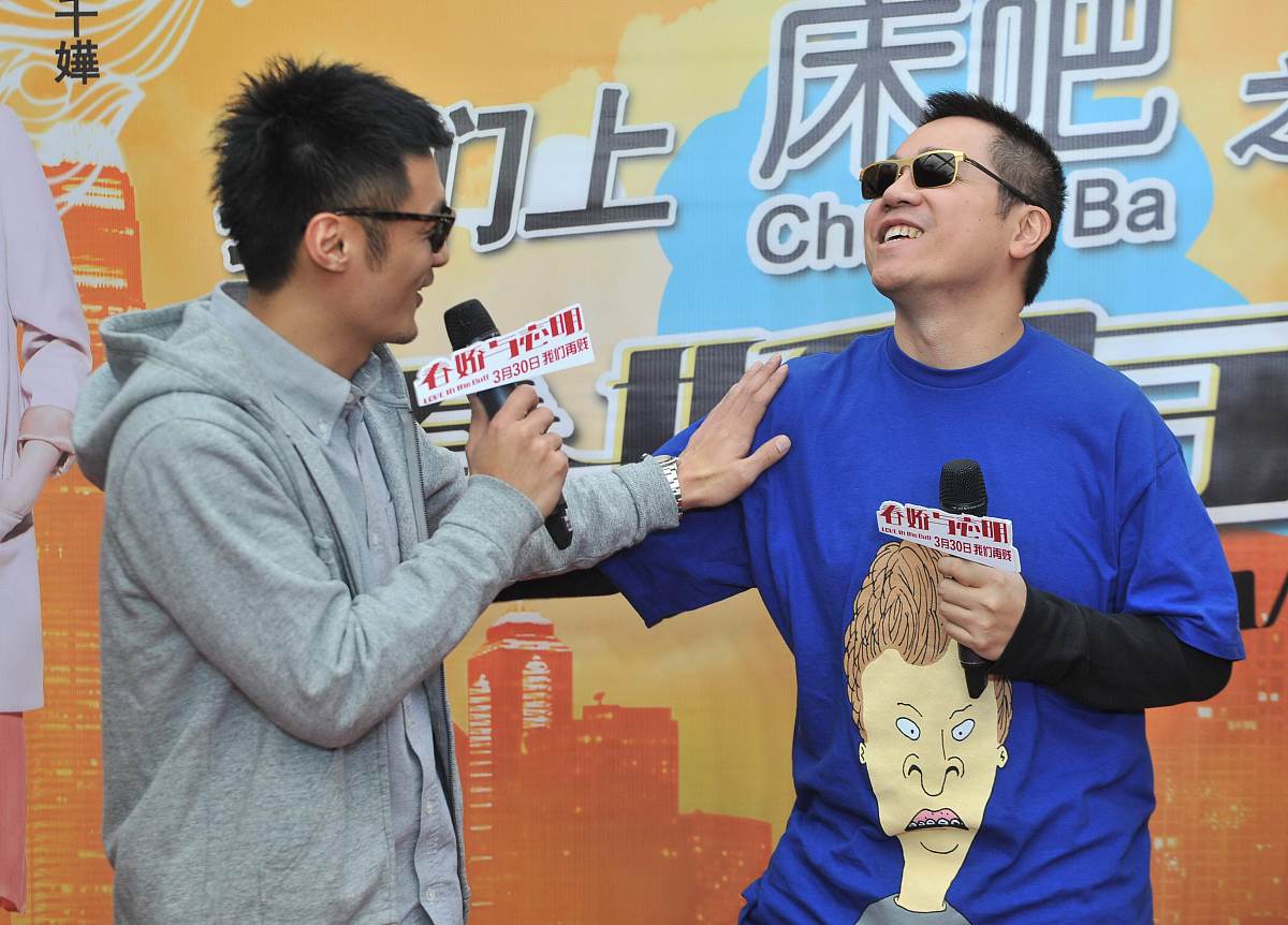 2012年03月30日,北京,电影《春娇与志明2》宣传活动.***_***余文乐 彭