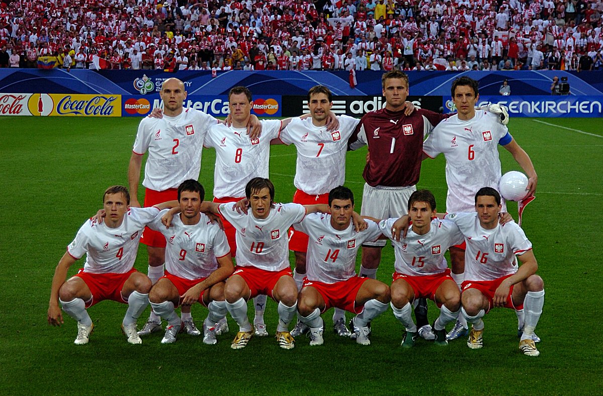 2006年6月9日,世界杯a组小组赛,厄瓜多尔2-0击败波兰.波兰队首发阵容 