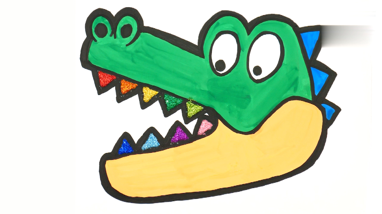 简易画教你画鳄鱼