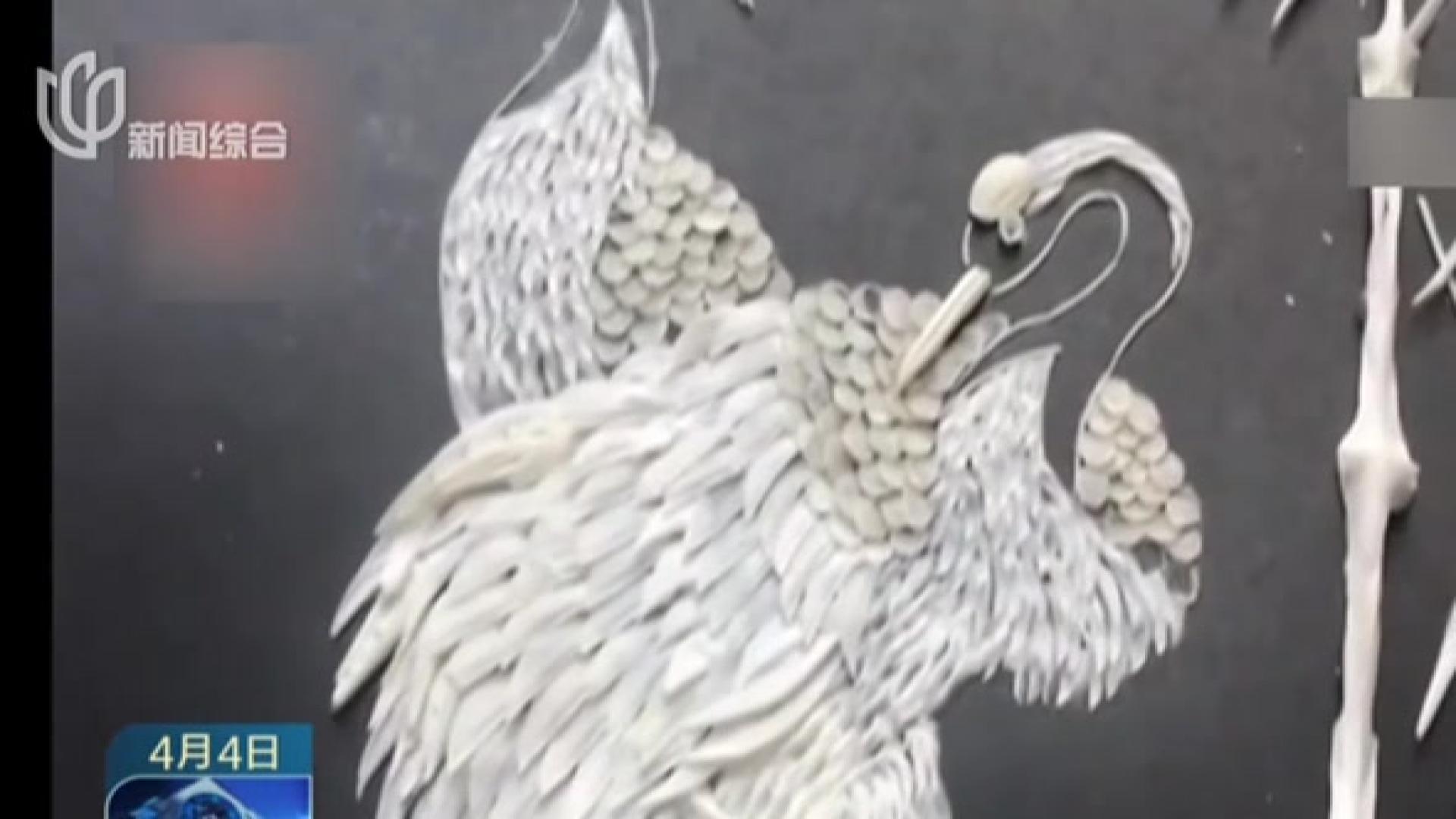 巧手制作 鱼骨变身工艺品