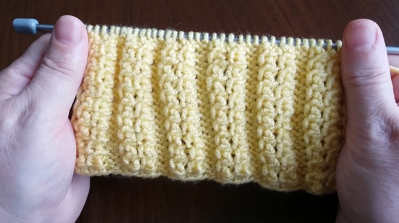 棒针编织好看的爆米花毛衣花样,想不到成品这么好看!