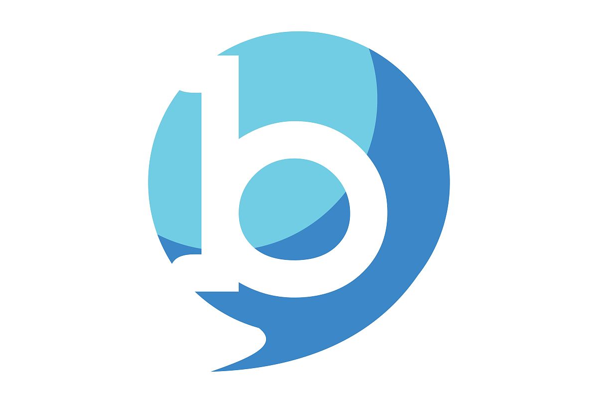 letter b balloon icon vector