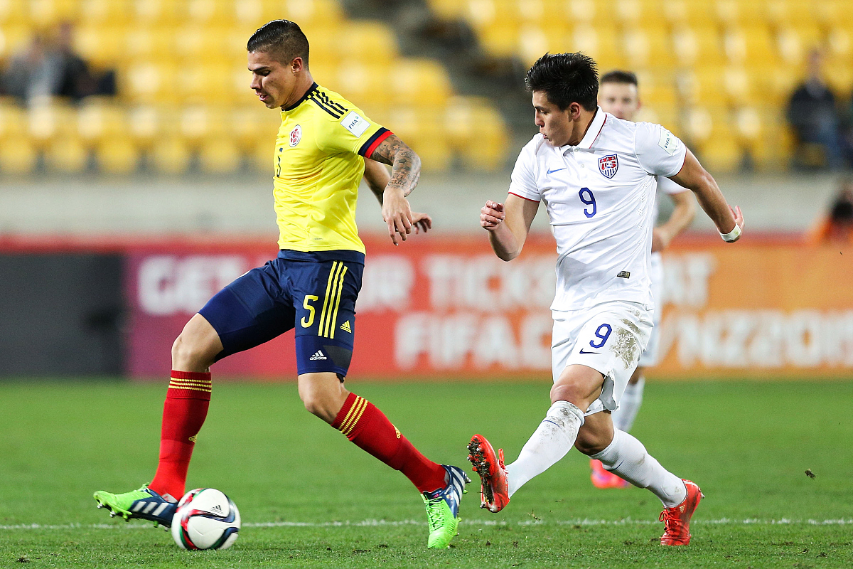 2015年6月10日,新西兰惠灵顿,2015u20世界杯1/8决赛,美国vs哥伦比亚.*