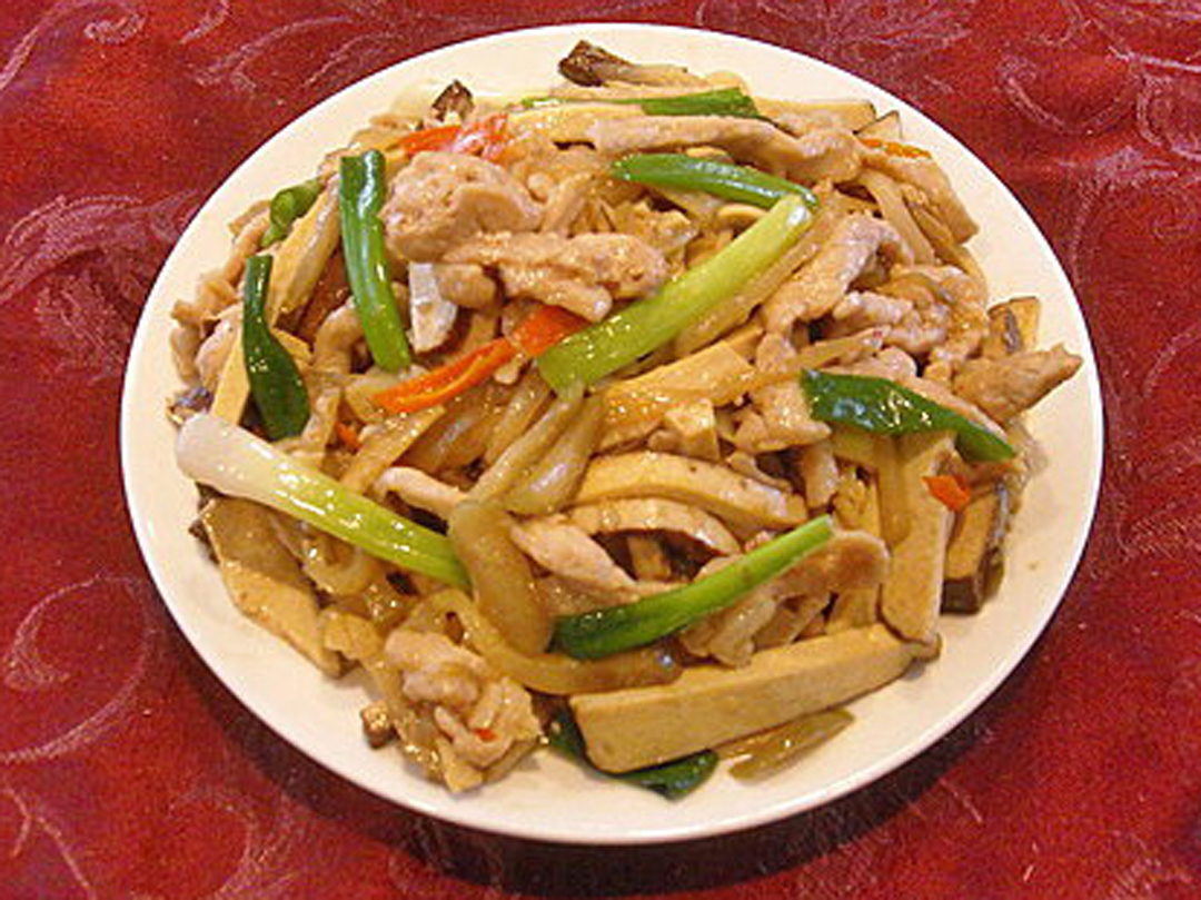 榨猪肉干肉丝菜豆煲罗汉果图片