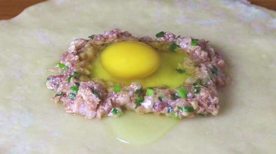 鸡蛋肉饼最好吃做法,外皮酥脆,馅香诱人,谁吃谁知道,真香