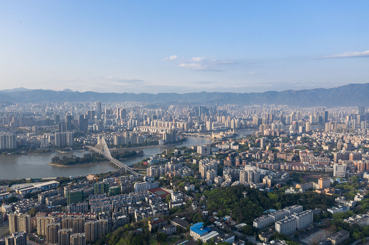 2019年4月5日,福建福州,城市风光.
