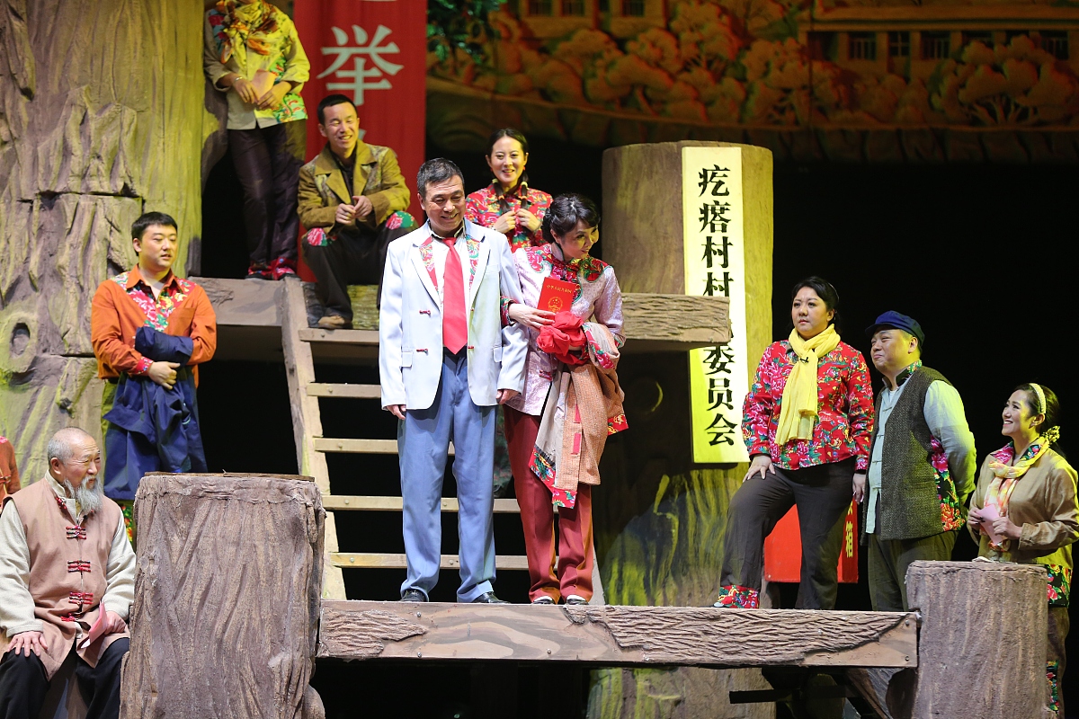 2015年2月1日,辽宁沈阳,"乡村喜剧故事"《代理村官》演出现场.***_***
