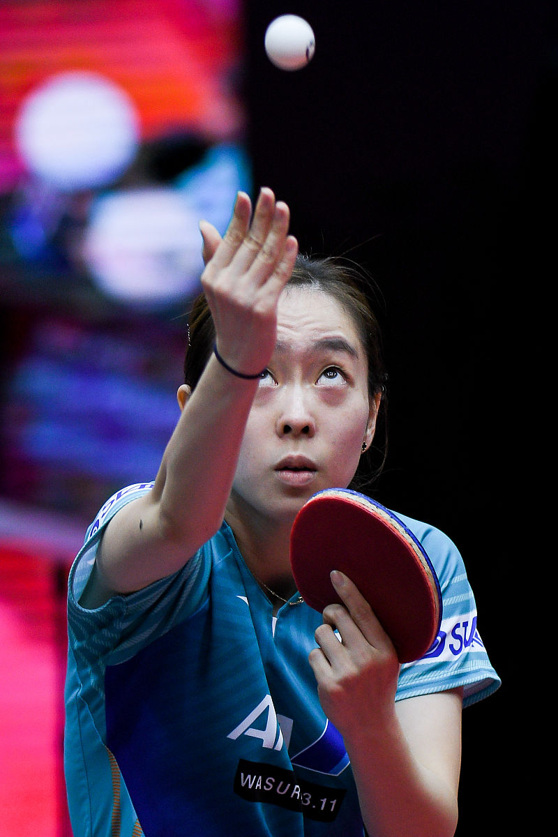 2019年10月19日,四川成都,2019国际乒联女子世界杯次日赛况.石川佳纯
