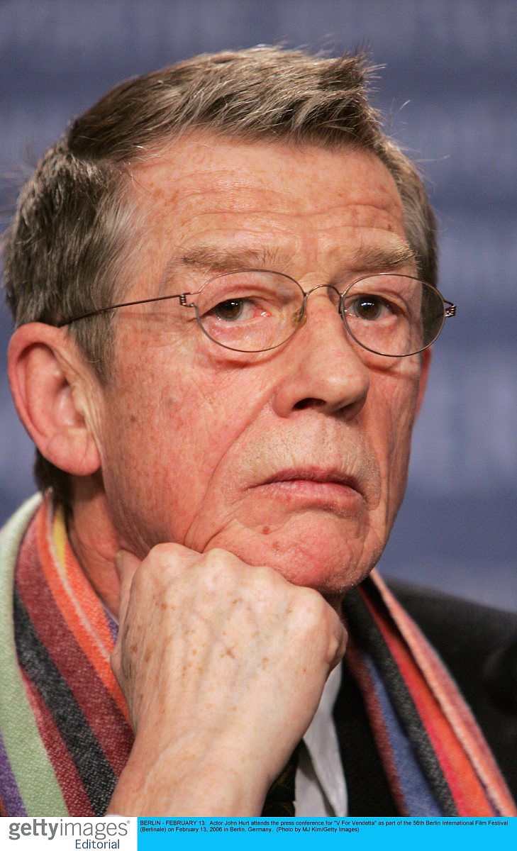 berlin - february 13:  actor john hurt attends the press confere