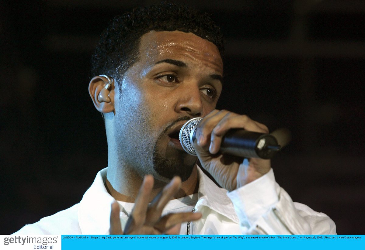 2005年8月8日,英国伦敦,著名歌手克雷格大卫(craig david)在somerset 
