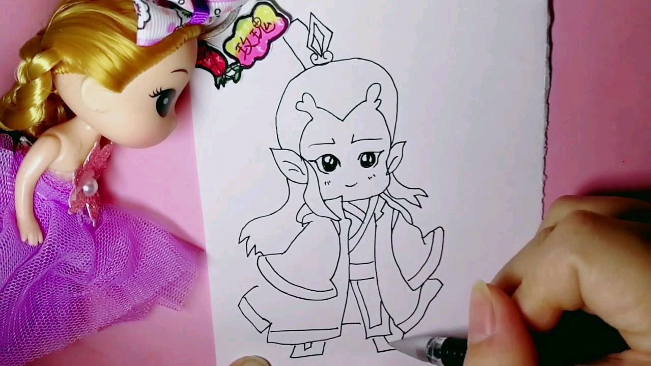 简笔画可爱小敖丙