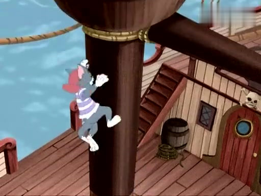 电影猫和老鼠之海盗寻宝,惹恼了水手汤姆麻烦你离开这艘船