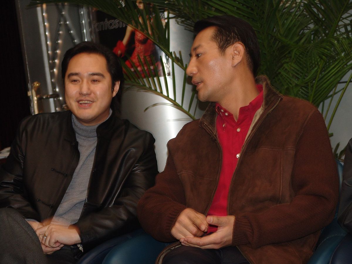 2006年1月16日,北京,电影《爱上爱》举行新闻发布会.冯雷,英壮+++_+++
