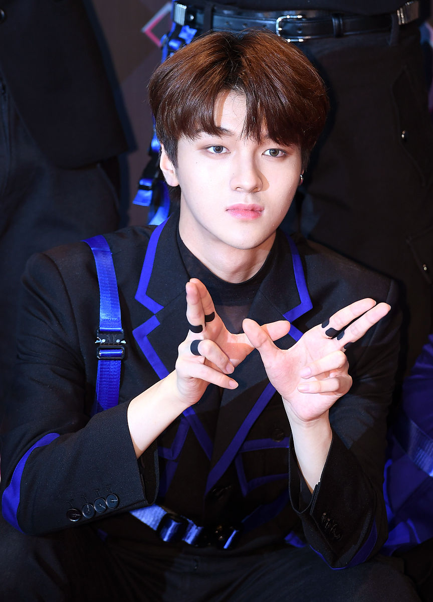 2019年9月19日,韩国首尔,明星参加《m! countdown》节目彩排.cha jun-