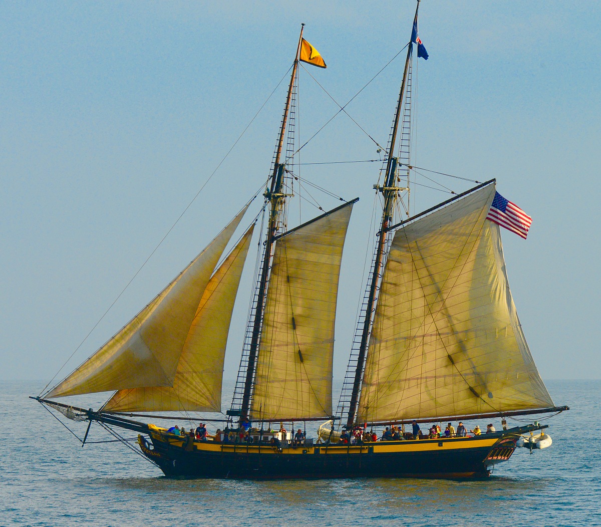 tall ships at sea