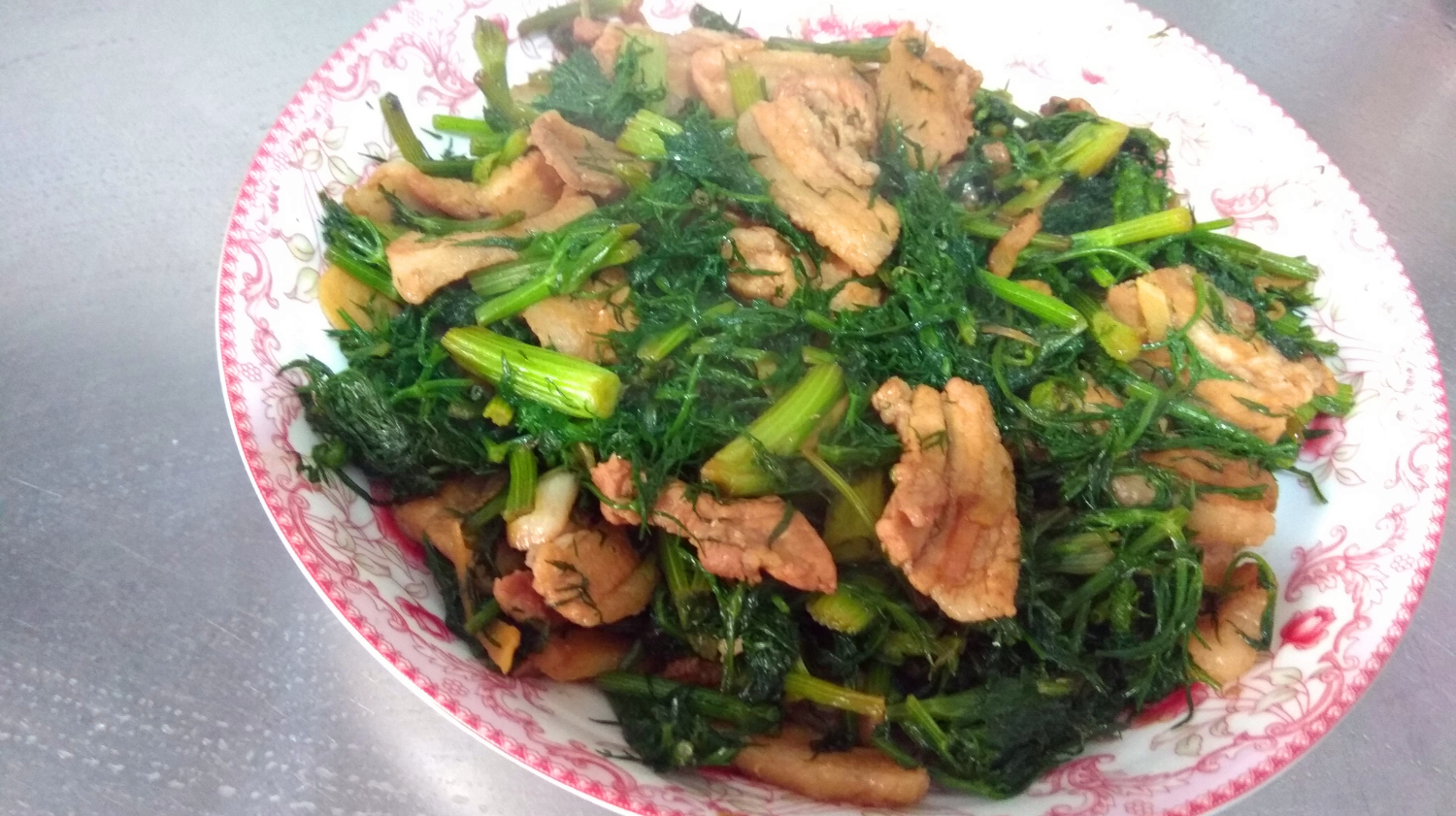 茴香炒肉,味道棒极了
