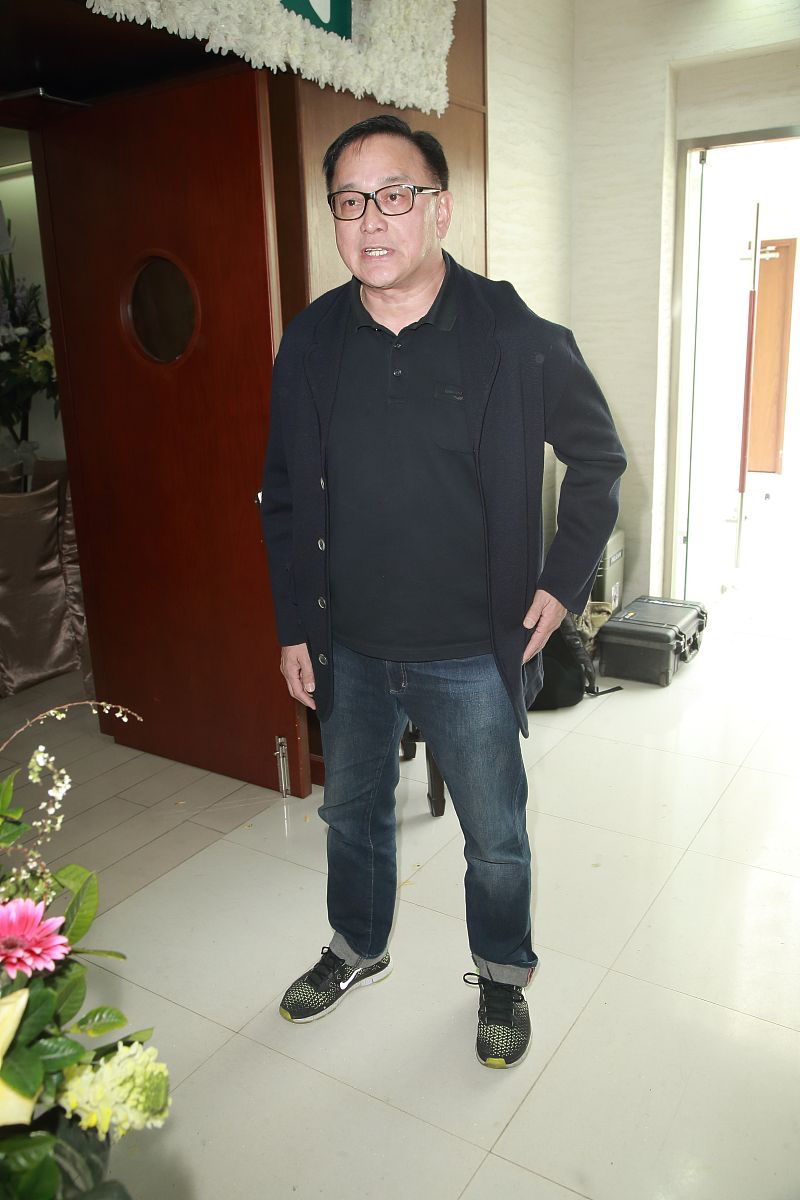 2015年2月11日,香港,凭80年代港产片《监狱风云》饰演恶犯"大咪"而打