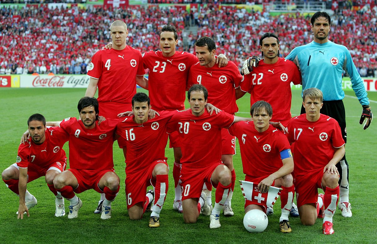 2006年6月23日,世界杯g组,瑞士2-0战胜韩国.瑞士队首发阵容  hanover,