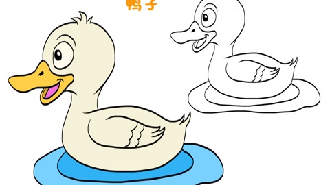 简笔画大全,鸭子(一)