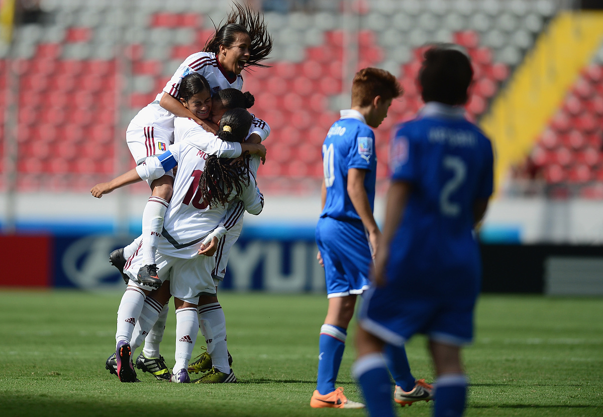 2014年4月4日,哥斯达黎加,2014u17女足世界杯季军战,委内瑞拉vs意大利