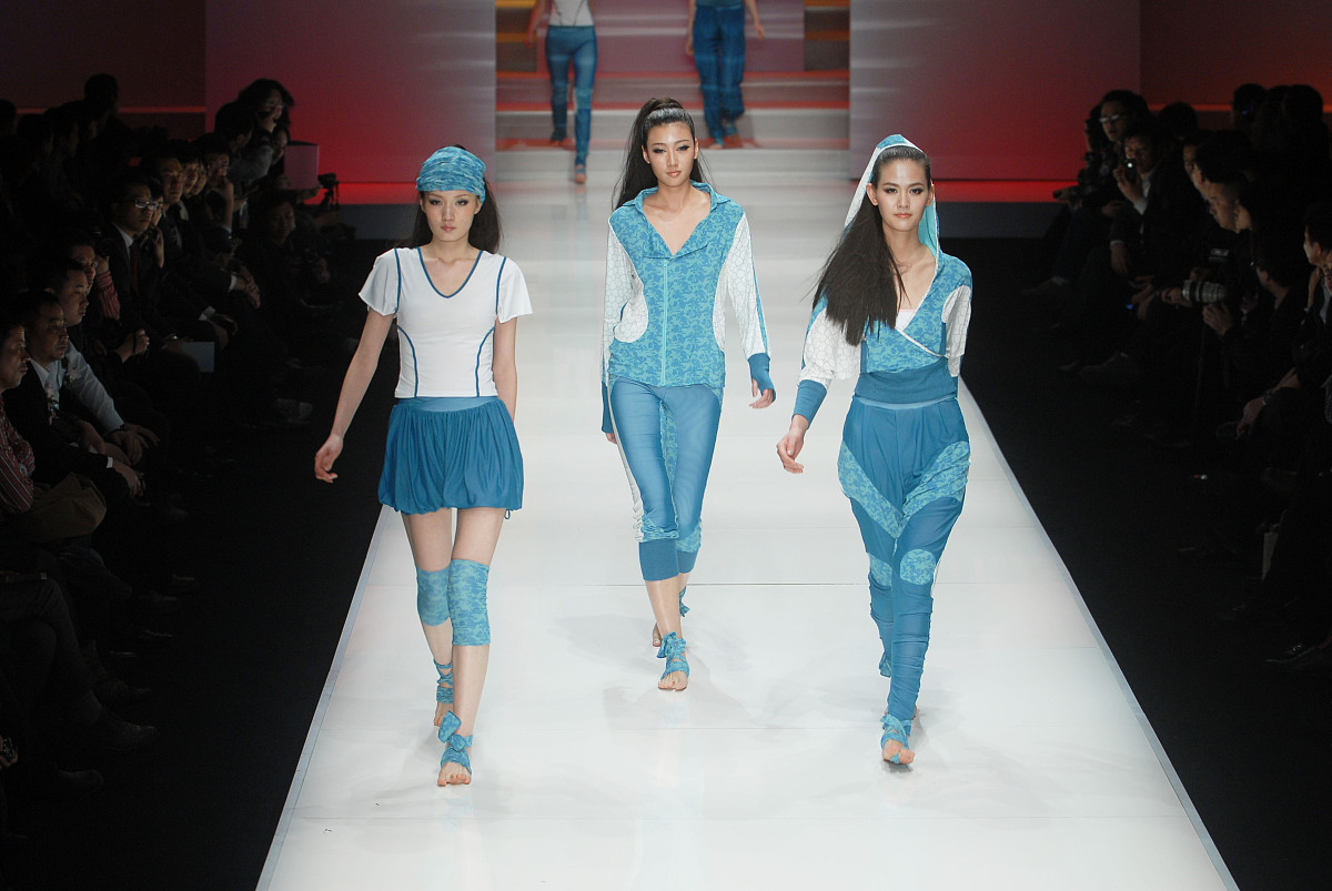 2012年3月29日,北京,2012秋冬中国国际时装周.浩沙杯-第1届中国健身服