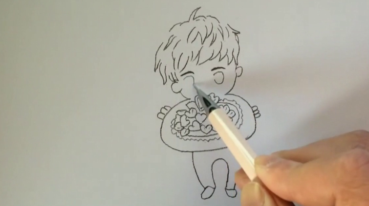 鹿晗的简笔画,你觉得画的像吗?