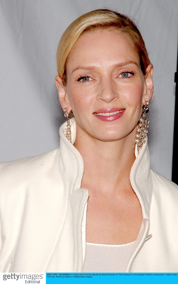 new york - december 4: actress uma thurman attends the world pre