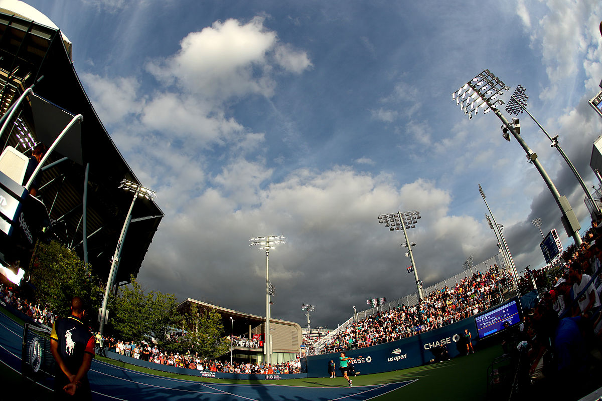 new york, new york - <strong>a</strong>ugust 26:  a general view of the match