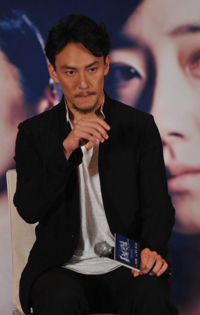 2013年05月20日,北京,电影《圣诞玫瑰》发布会举行.***_***张震